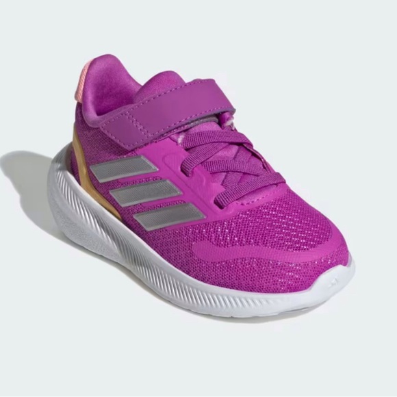 Brand New Toddler Girl Adidas Easy-On Cloudfoam Purple Sneakers, Size 7, NWT - Picture 1 of 6